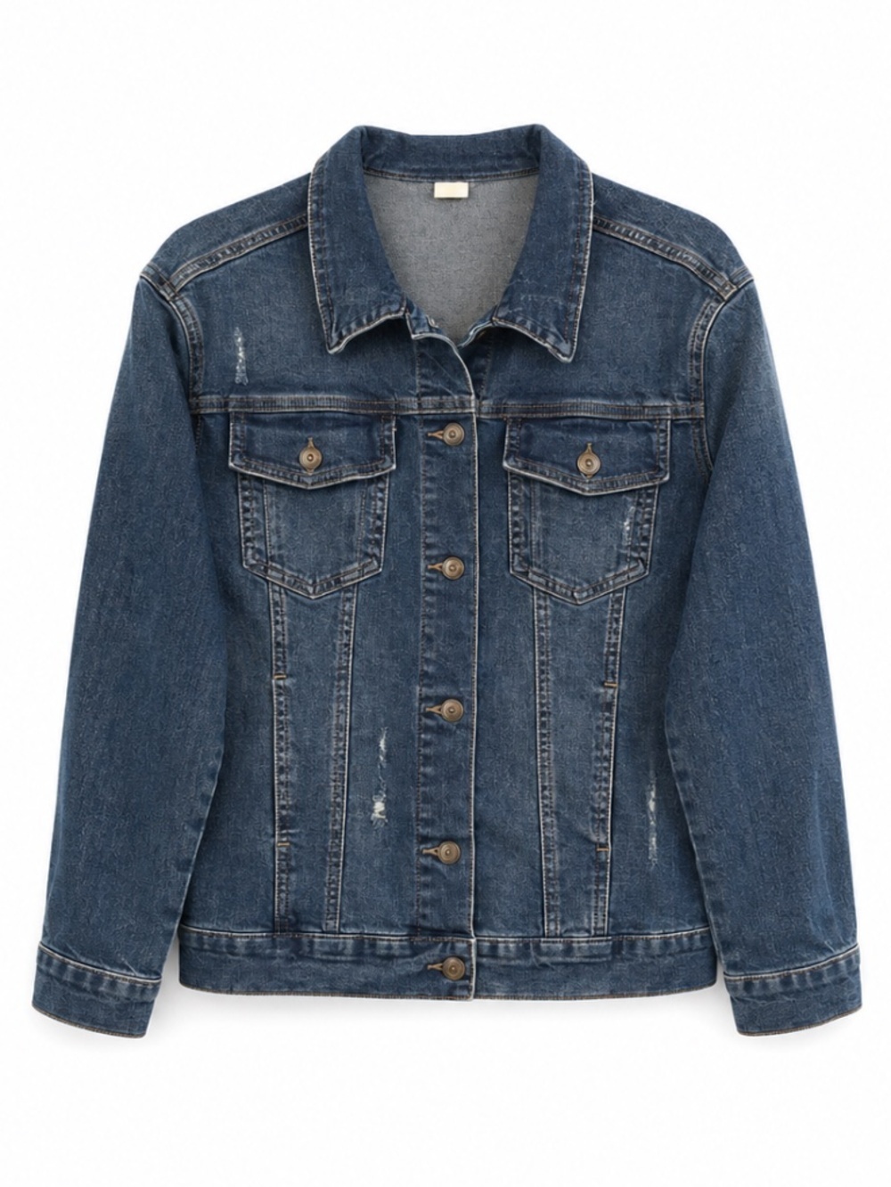 Evsie by Maurices Distressed Blue Denim Jacket – Girls Size Large GUC